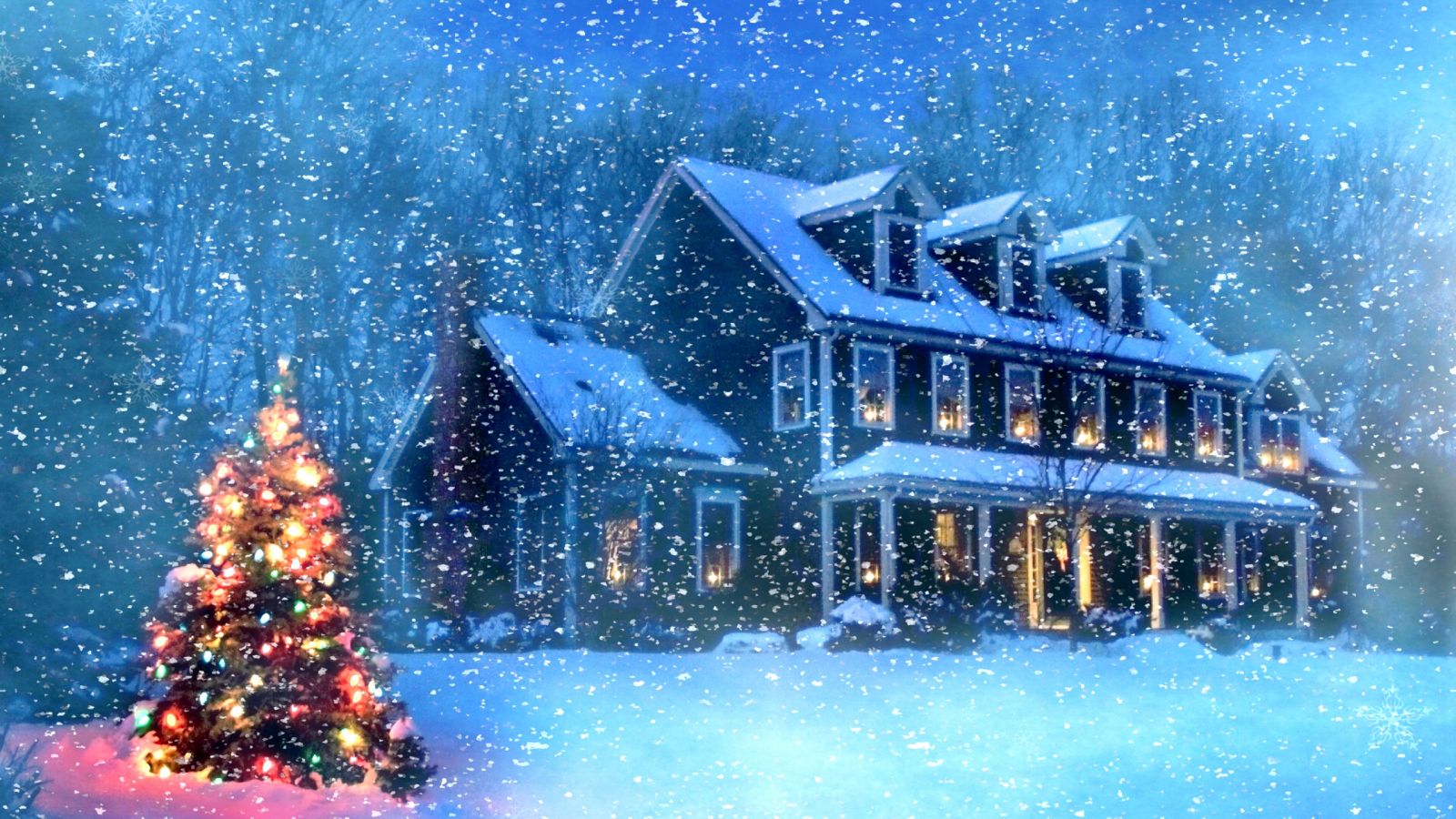 Hình ảnh tuyết rơi động đẹp nhất mùa đông Giáng Sinh Noel 24-12 ...