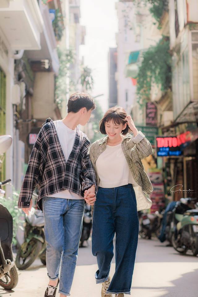 Ảnh couple đẹp lãng mạng phong cách Hàn