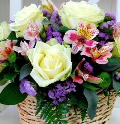 20 giỏ hoa hồng đẹp làm quà tặng 8-3