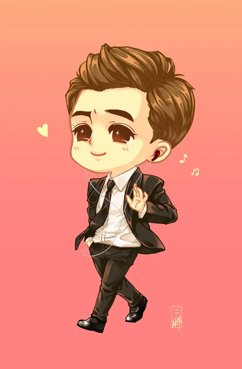 Ảnh chibi nam ngầu lạnh lùng cute dễ thương