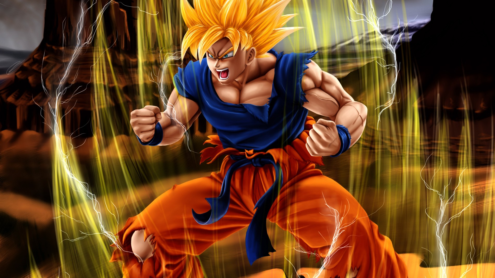 Free Download SonGoku Dragon Ball Z Backgrounds