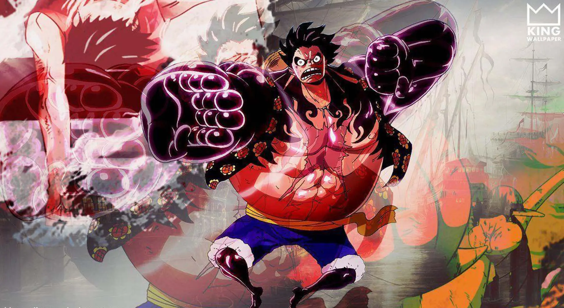 Hình nền One Piece Luffy Gear 4 đẹp và mới nhất 2018