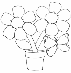 Tải tranh tô màu bông hoa tuyệt đẹp cho bé tập tô màu
