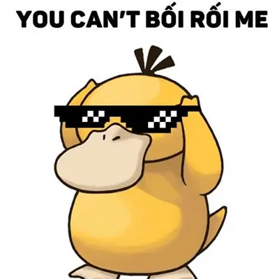 Ảnh chế vịt bối rối Psyduck